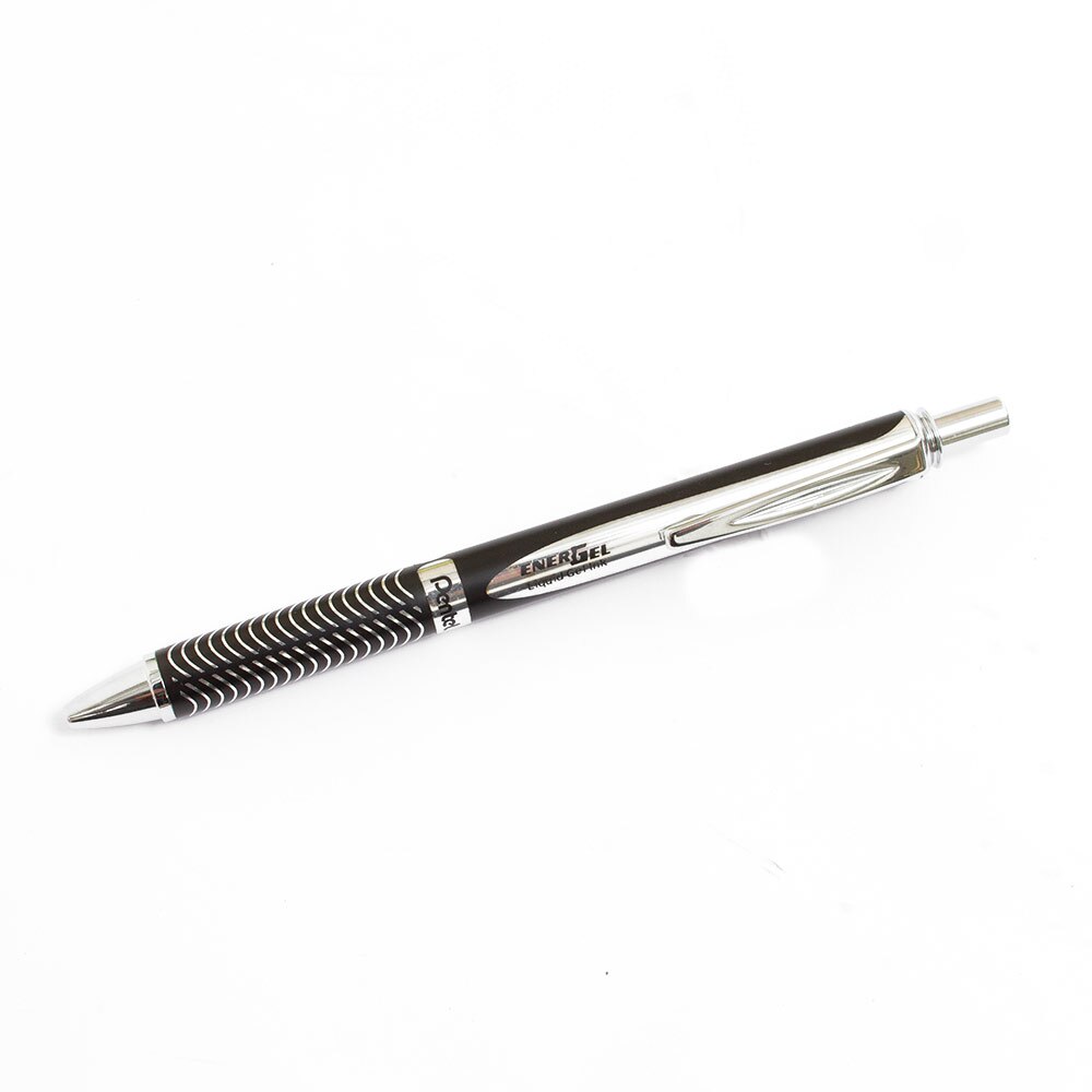 Pentel, Gel, Art & School, EnerGel, Alloy, Retractable, Pen, 83047, Black